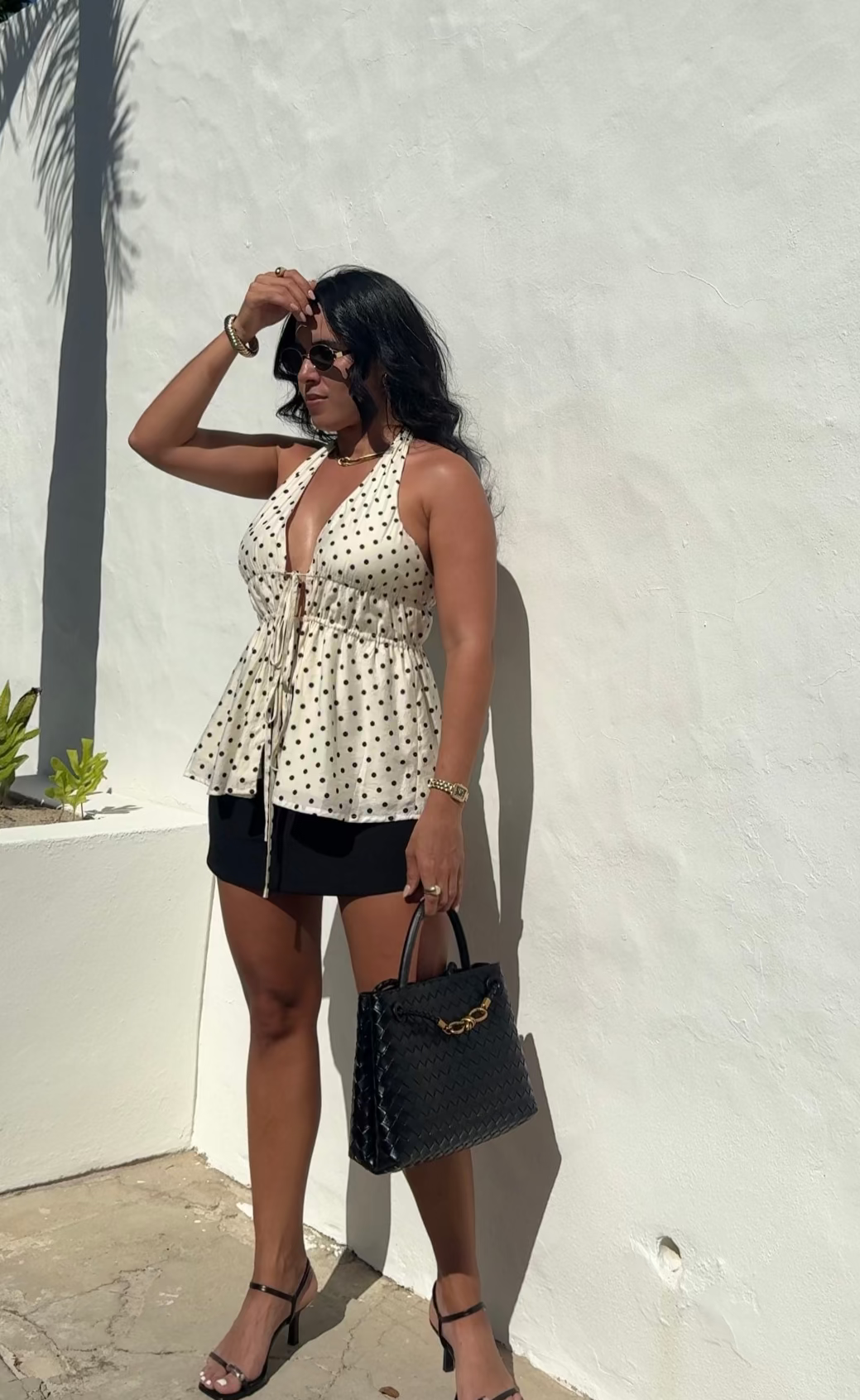 Polka Dot Halter Top