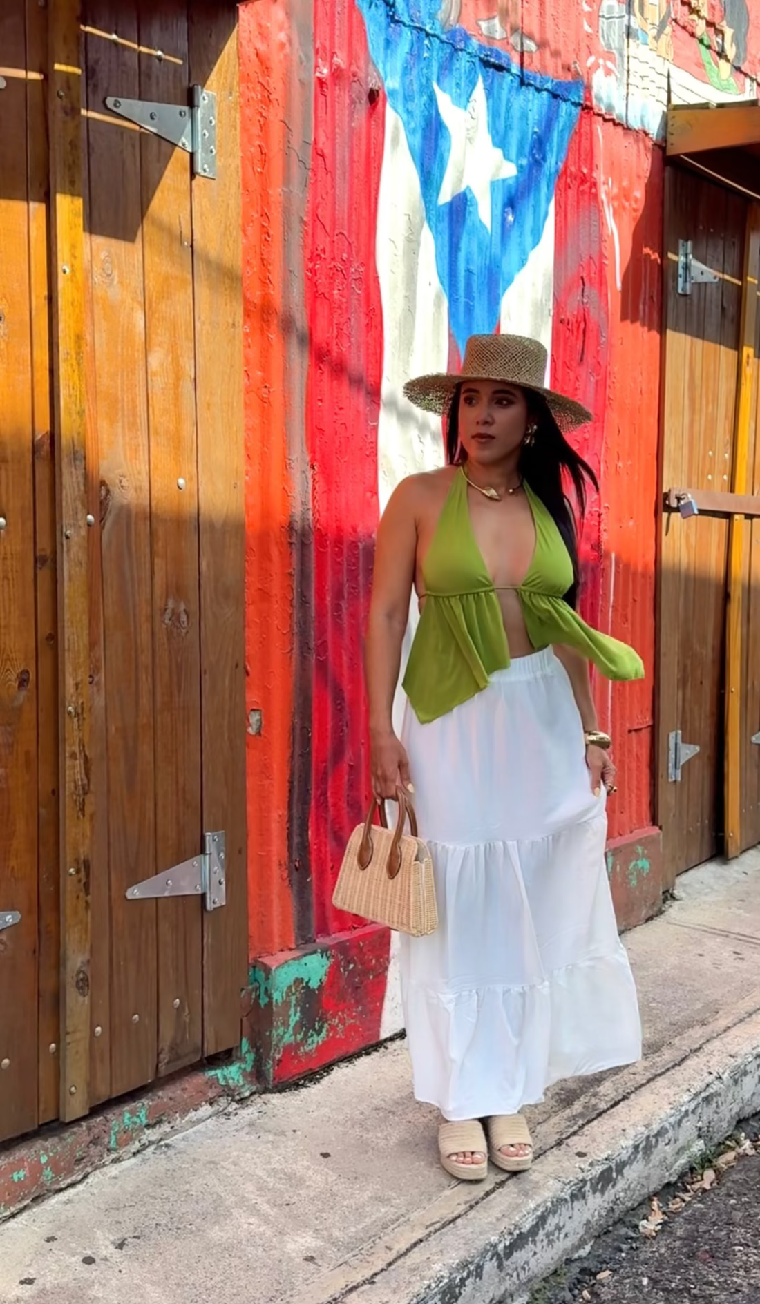 White Boho Maxi Skirt
