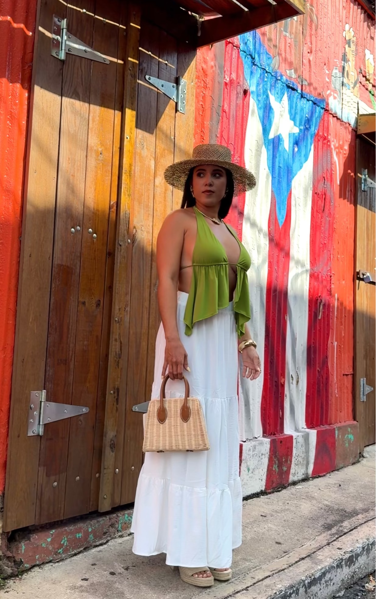 Avocado Halter Top