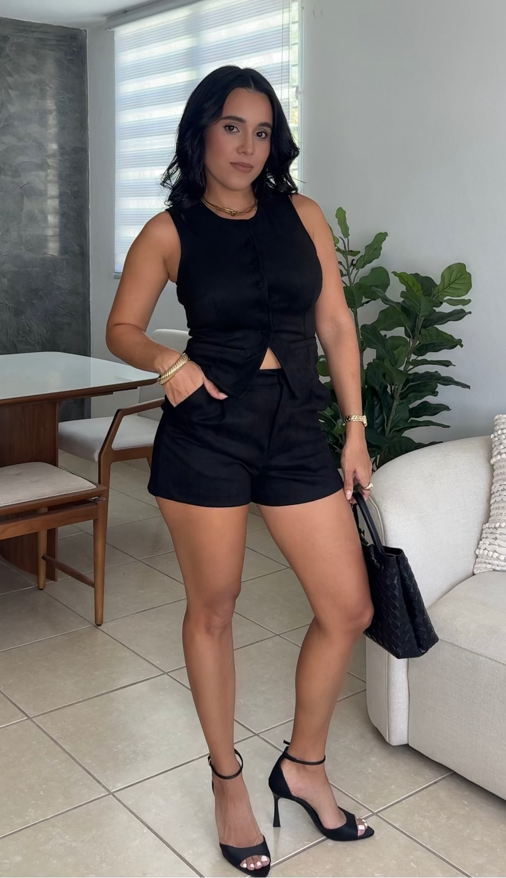 Black Suede Set