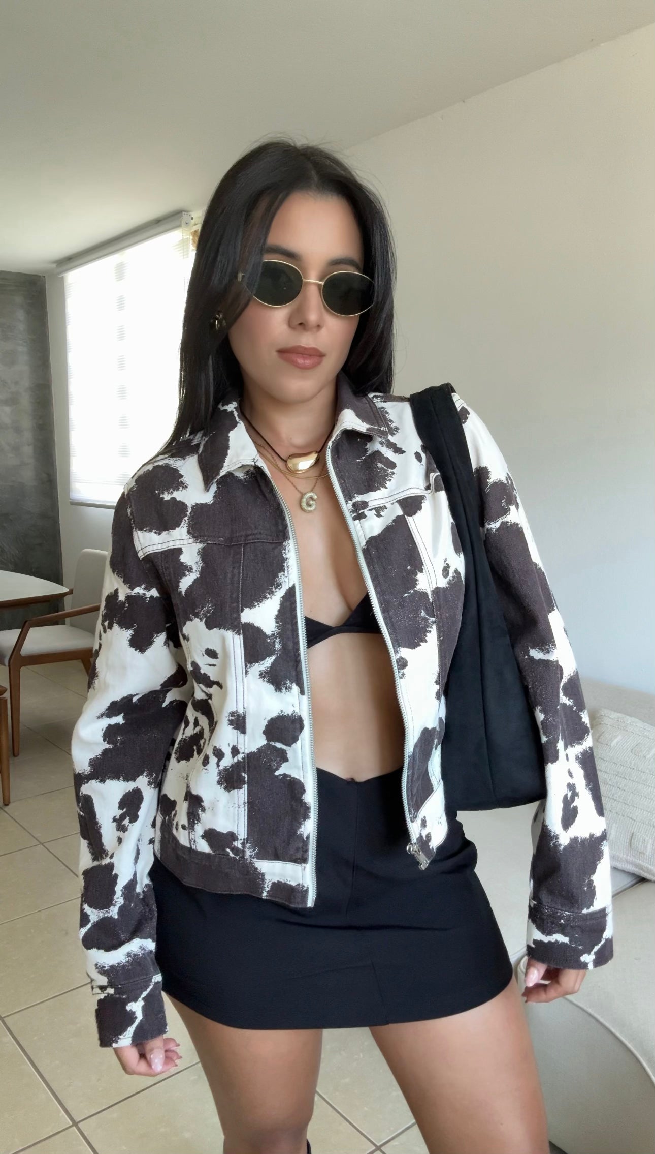Cow Print Jacket