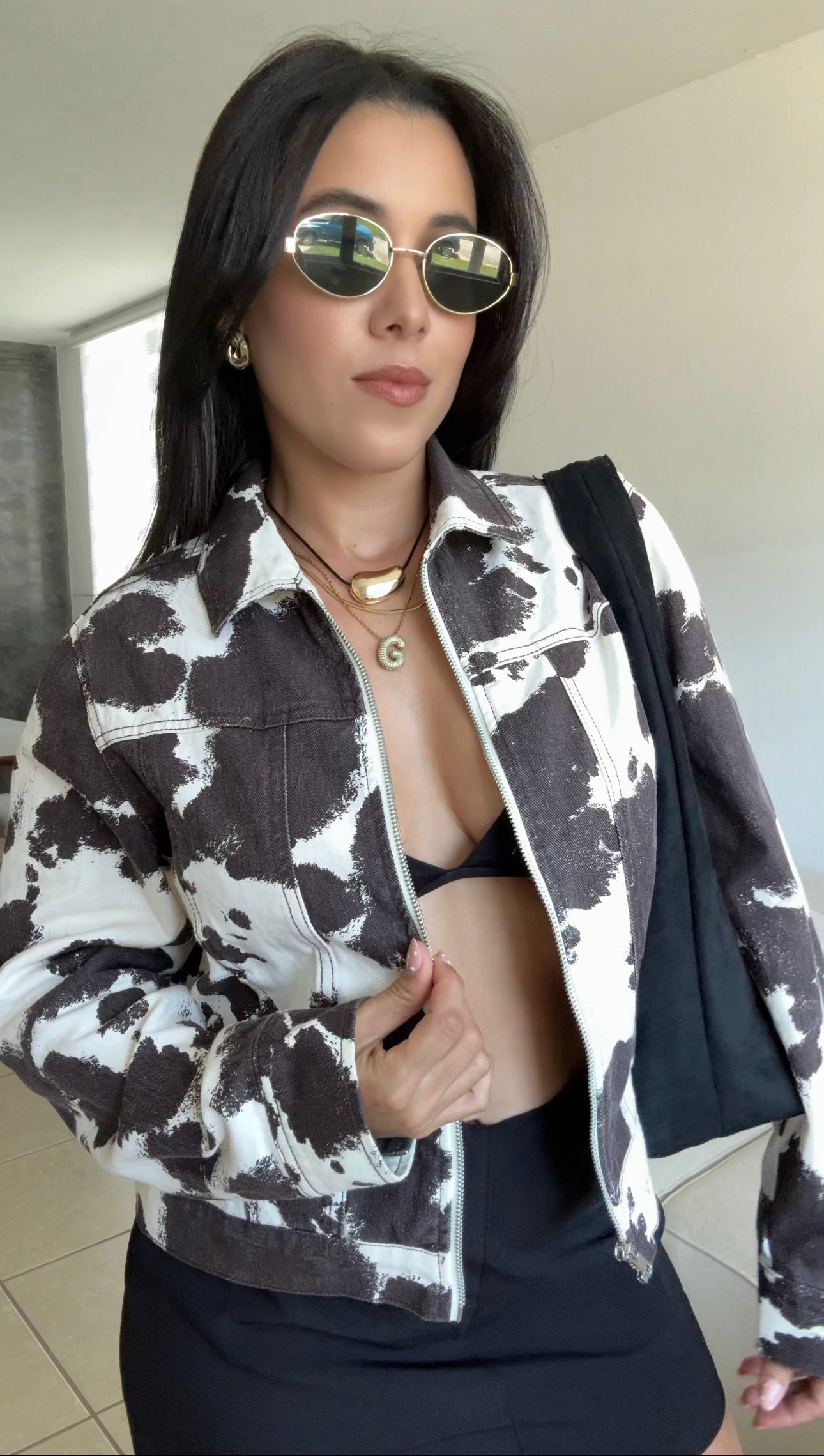 Cow Print Jacket