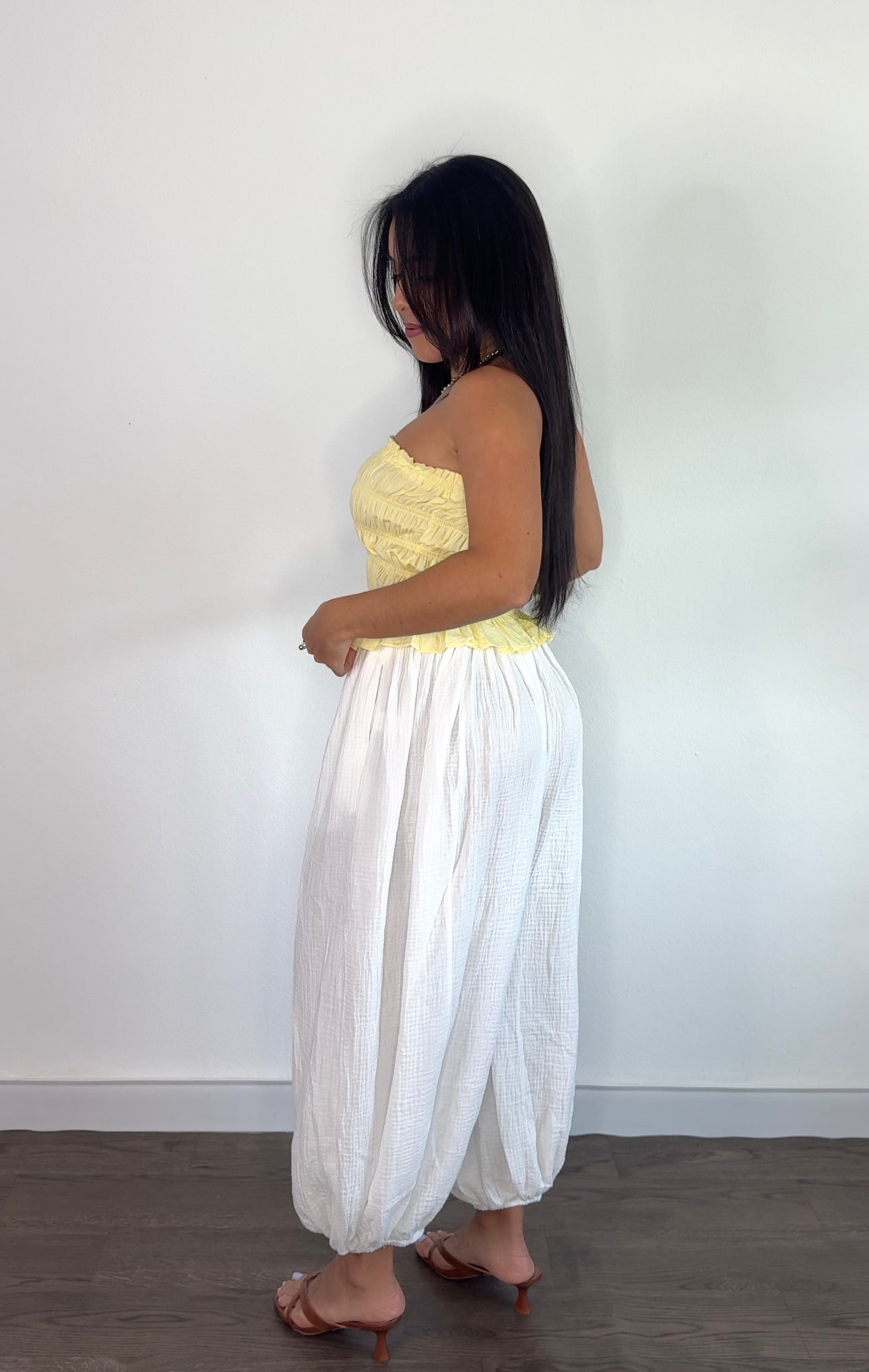 White Balloon Pants