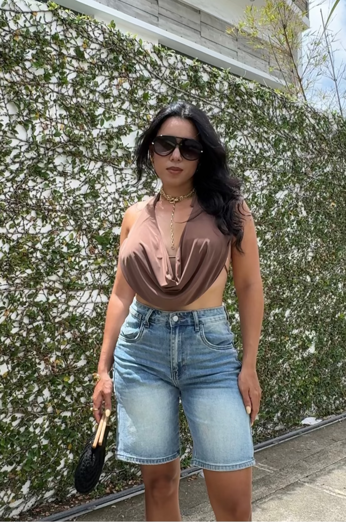 Brown Halter Top
