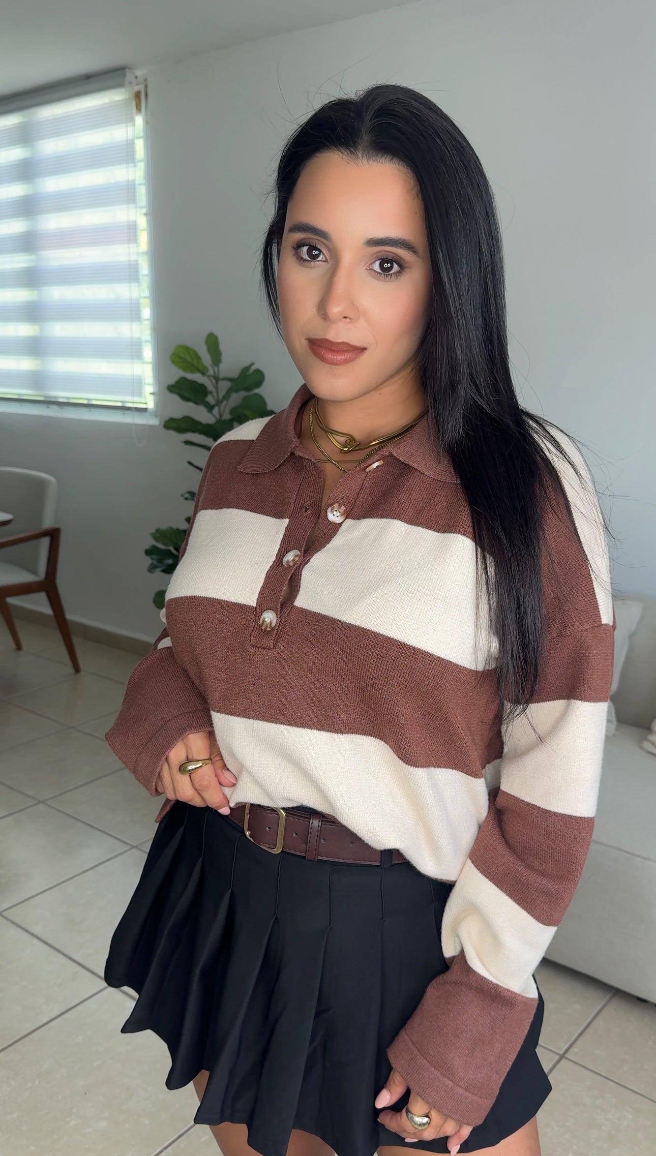 Belted Mini Skort