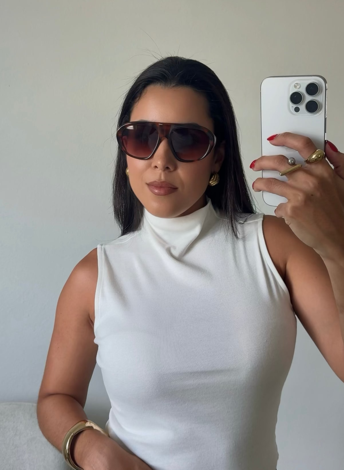 Aviator Straight Sunglasses