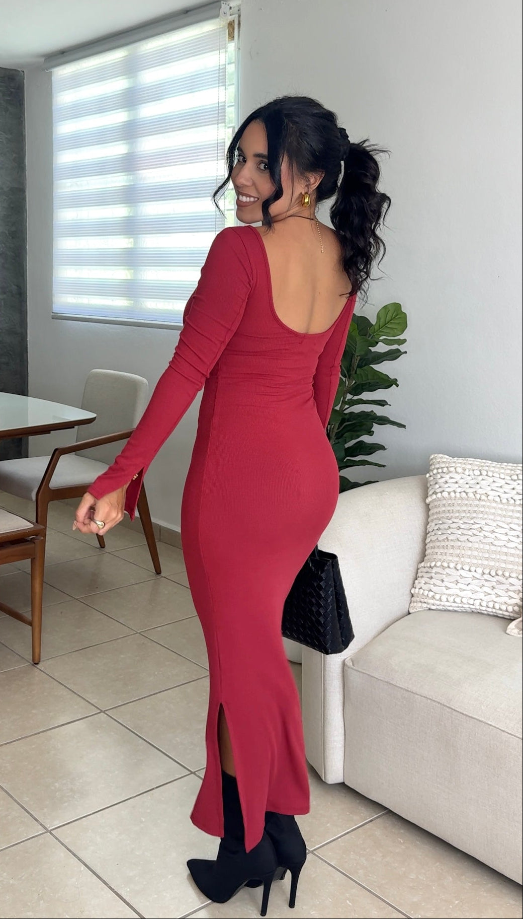 Chili Oil Maxi Dress