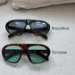 Aviator straight sunglasses
