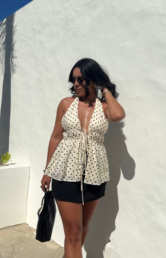 Polka Dot Halter Top