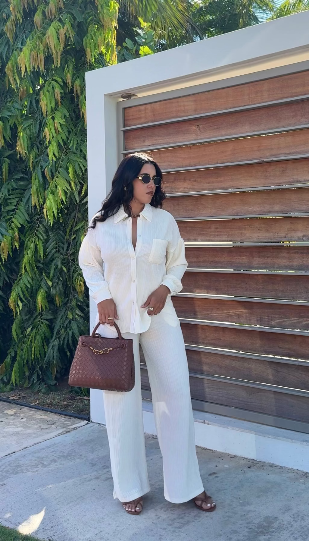 Plissed Ivory Set