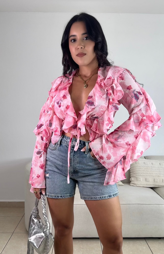 Floral Boho Top