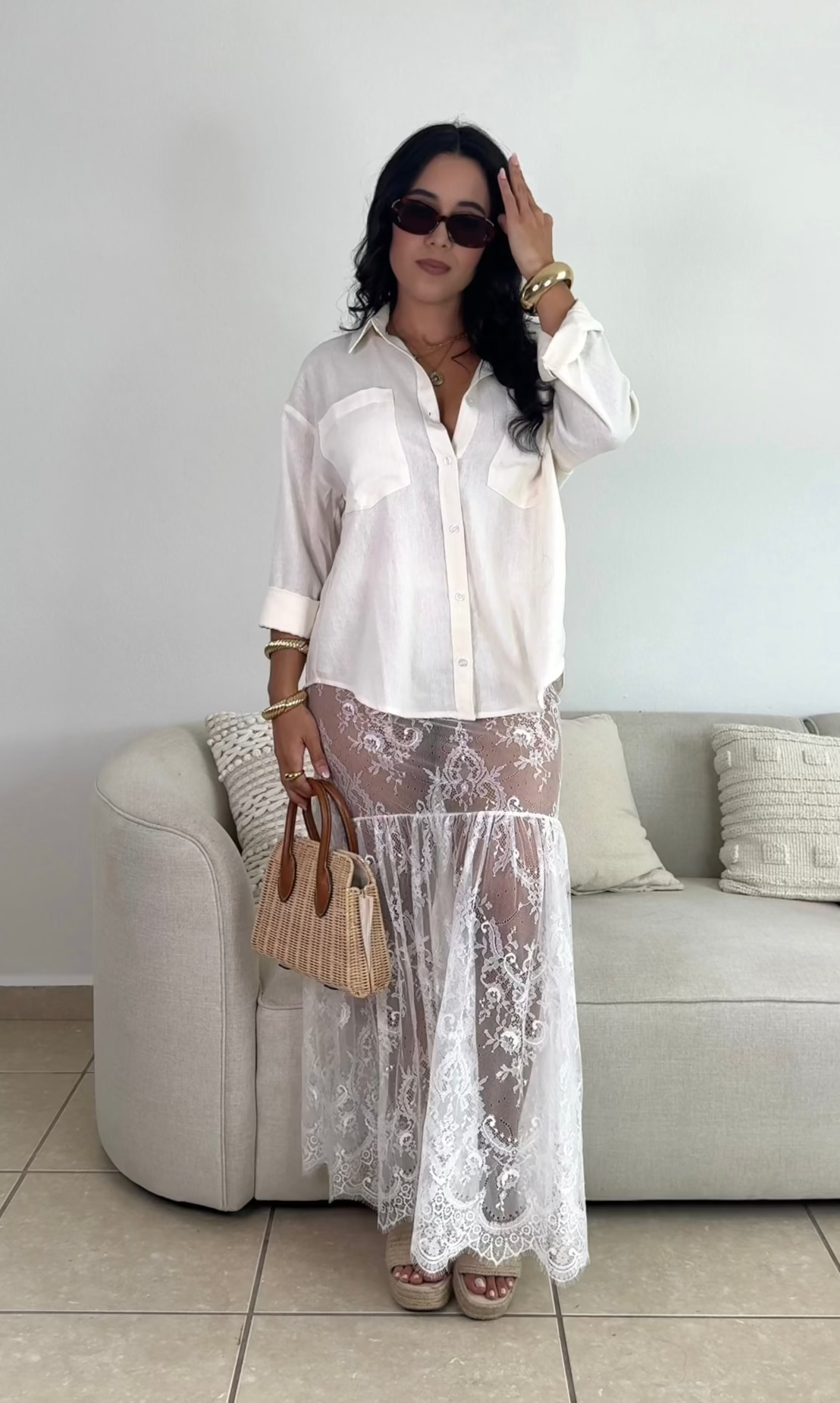 Lace Maxi Skirt