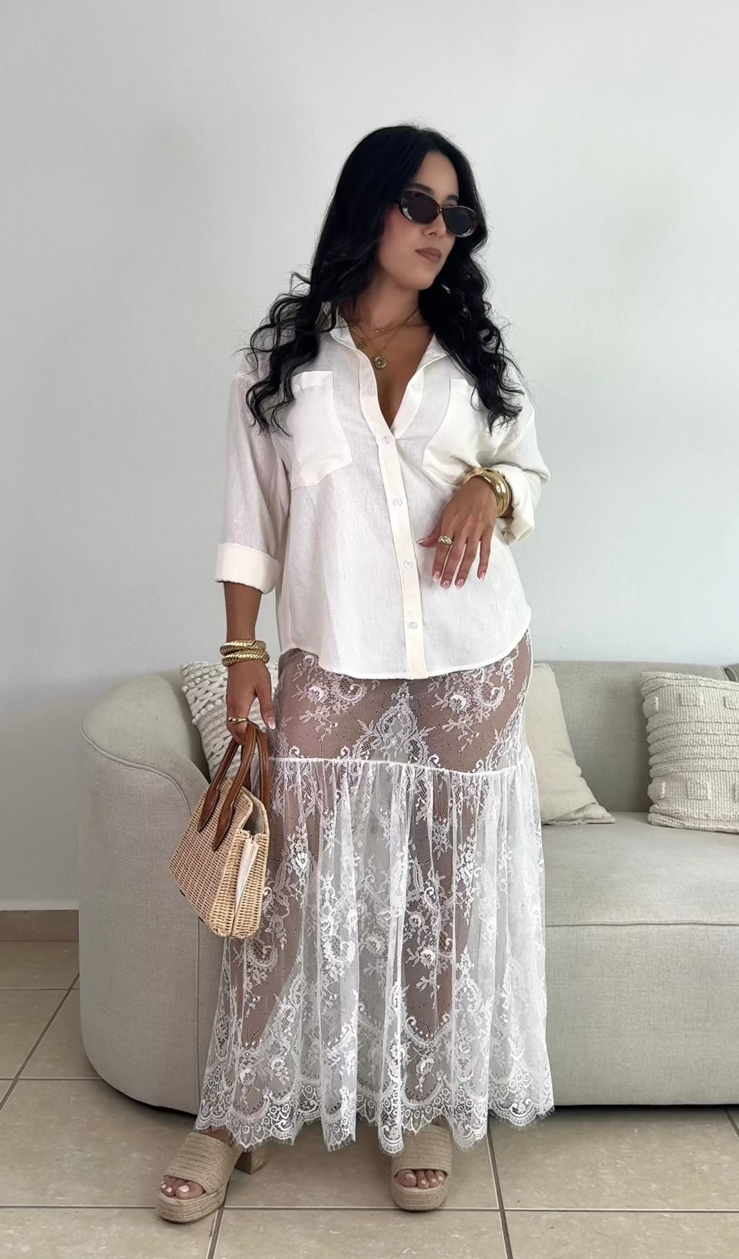Lace Maxi Skirt