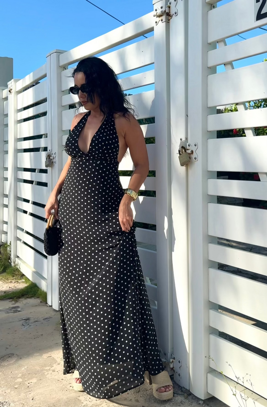 Polka Dot Maxi Dress