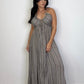 Printed Taupe Maxi