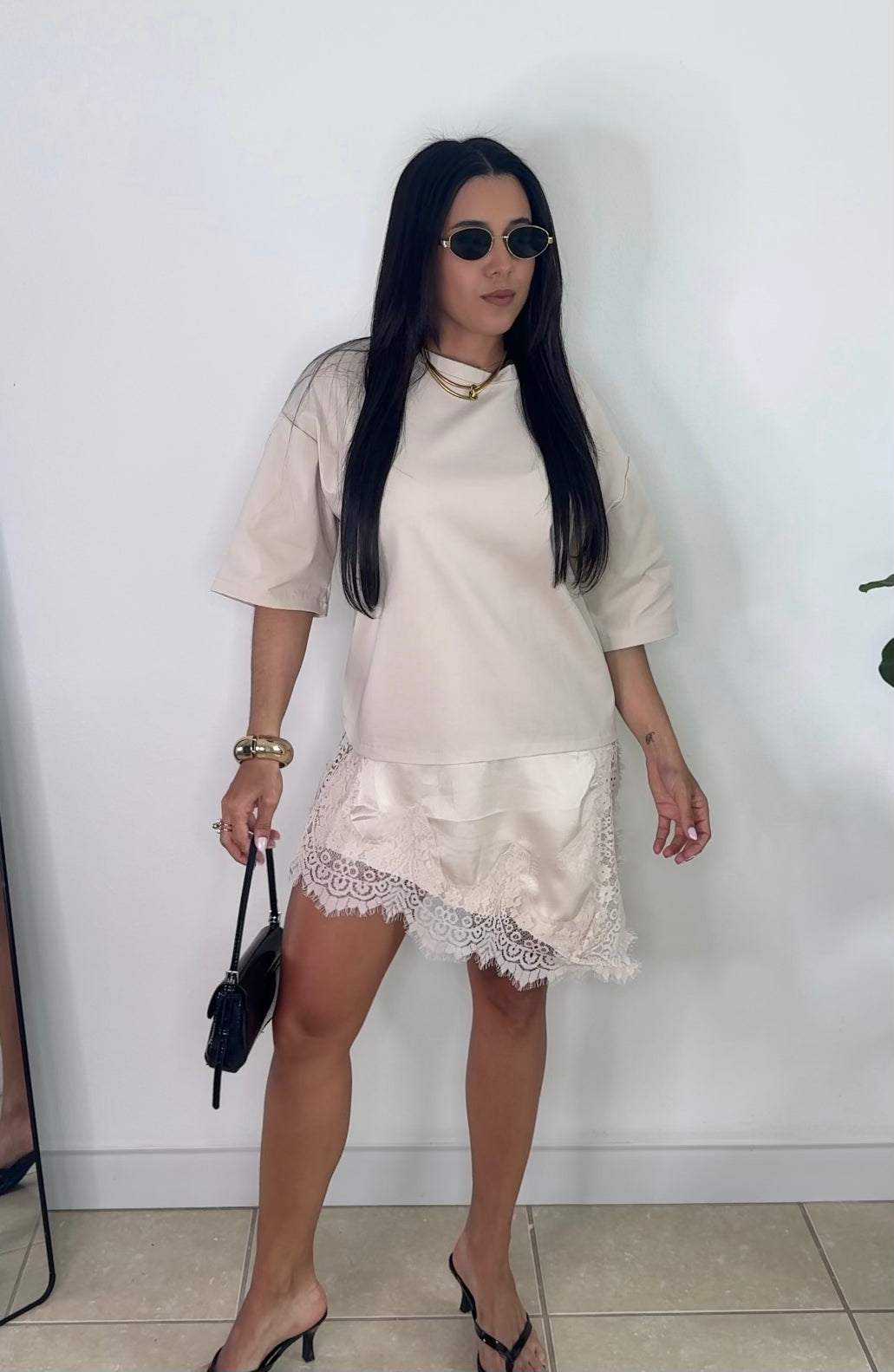 Tshirt Lace Dress