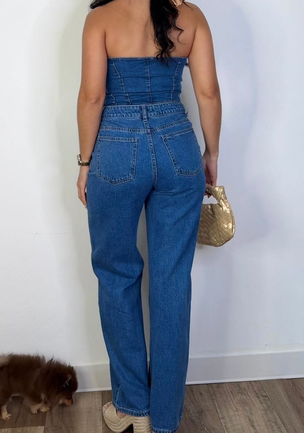 Denim Wide Leg Jeans