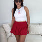 Red Skort