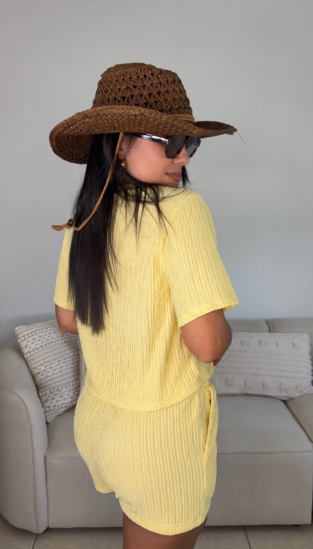 French Vanilla Shorts Set