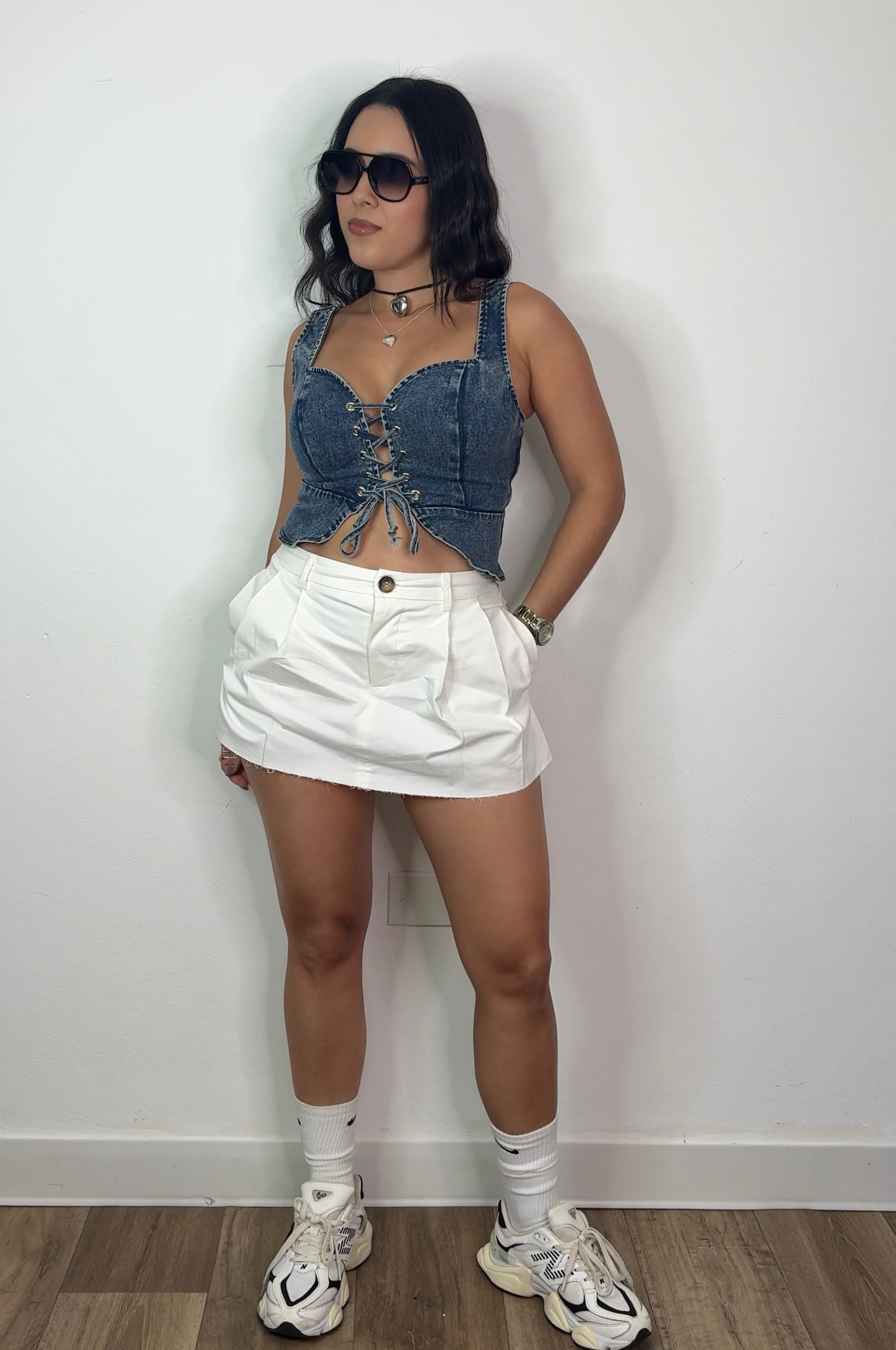 Pleated Skort