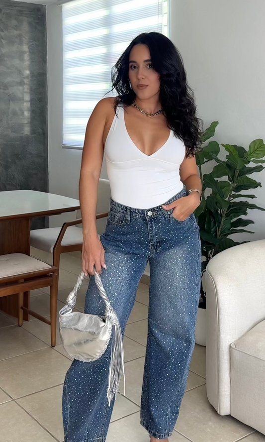 Basic Thong Bodysuit (white)
