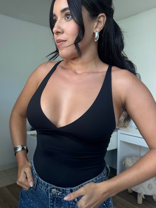 Basic Thong Bodysuit (black)