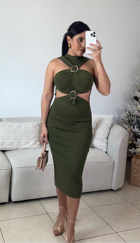 Olive Midi Dress