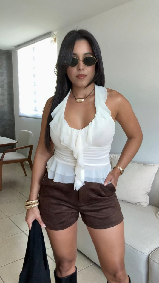 Halter Mesh Top