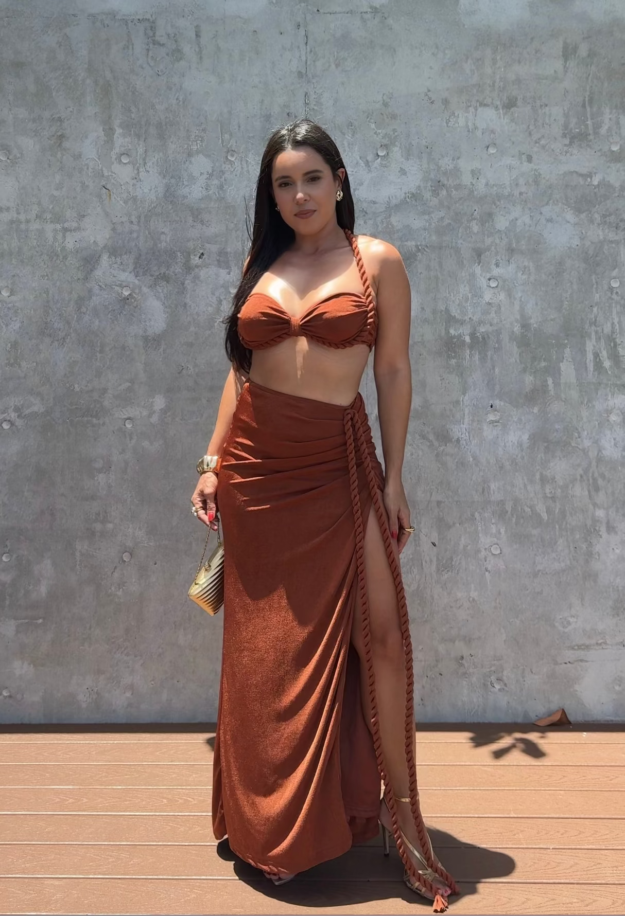 Rope Maxi Skirt Set