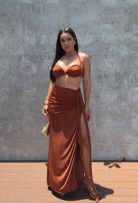 Rope Maxi Skirt Set