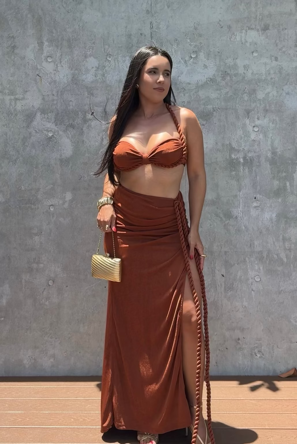 Rope Maxi Skirt Set