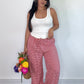 Gingham Wide Leg Pants