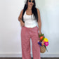 Gingham Wide Leg Pants