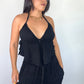 Black Halter Top