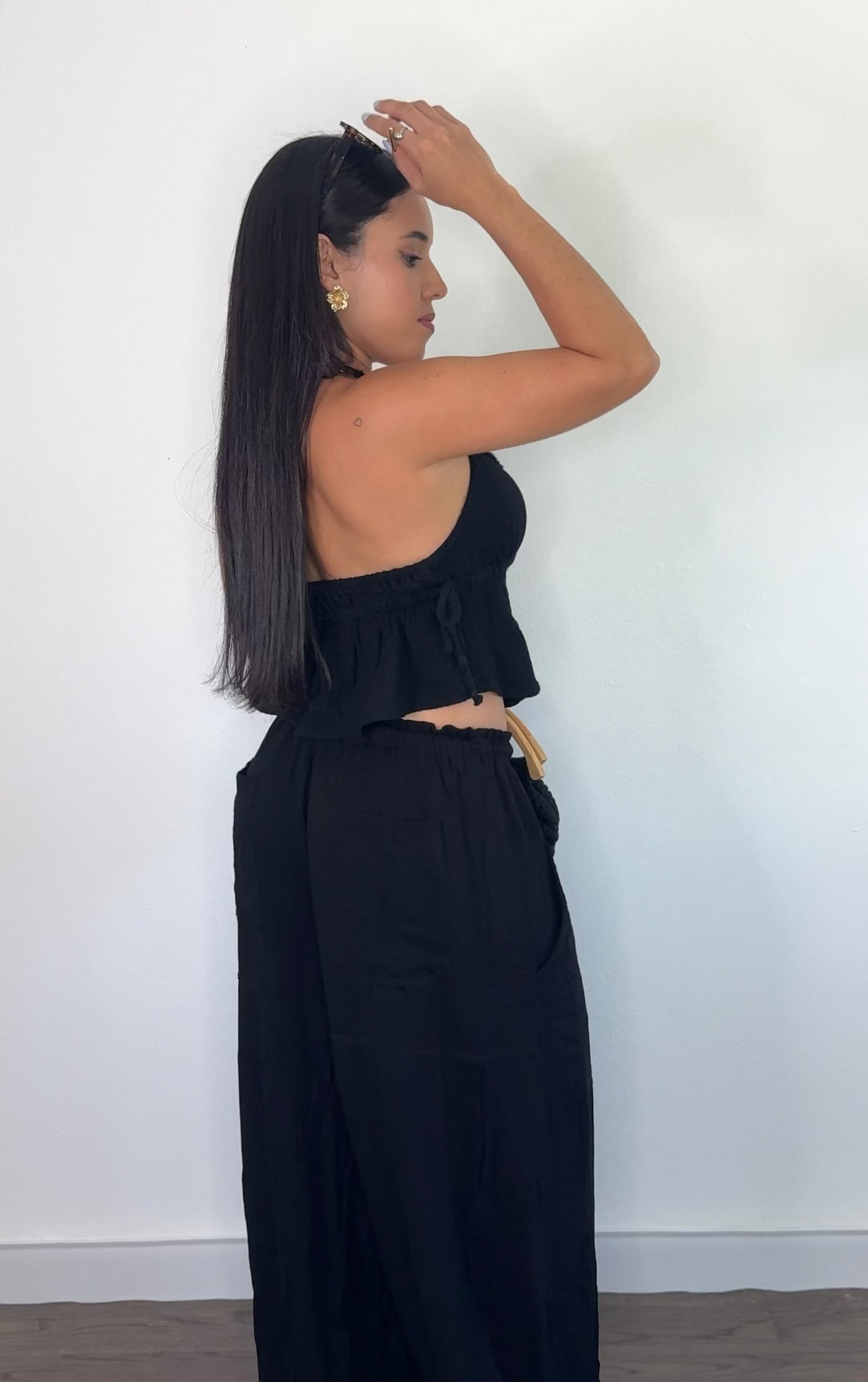 Black Halter Top