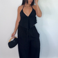 Black Hem Pants