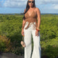 White Wide Leg Jeans