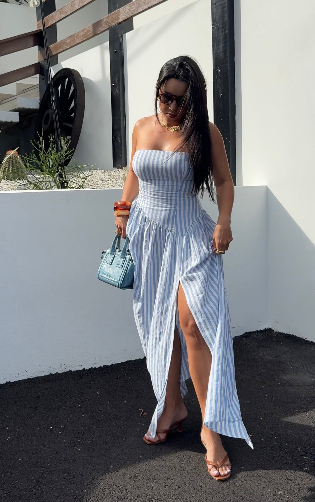 Blue Stripe Maxi