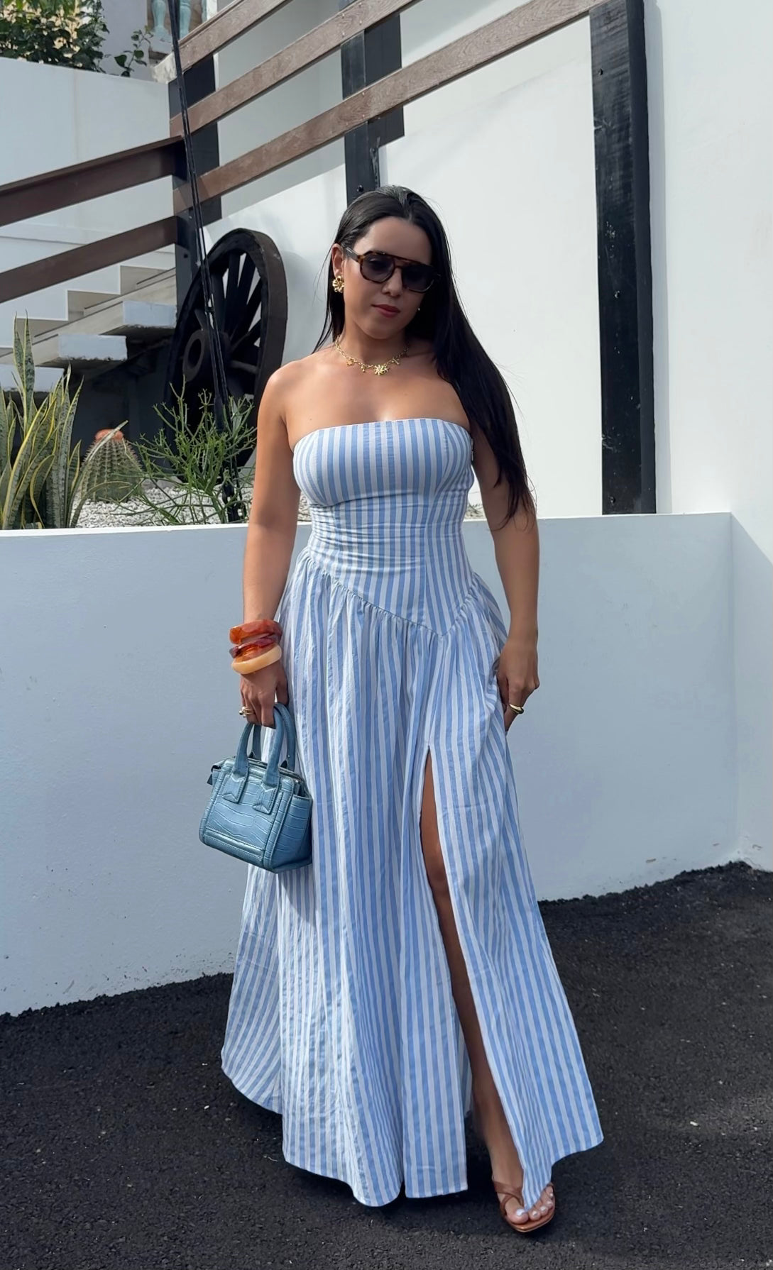 Blue Stripe Maxi