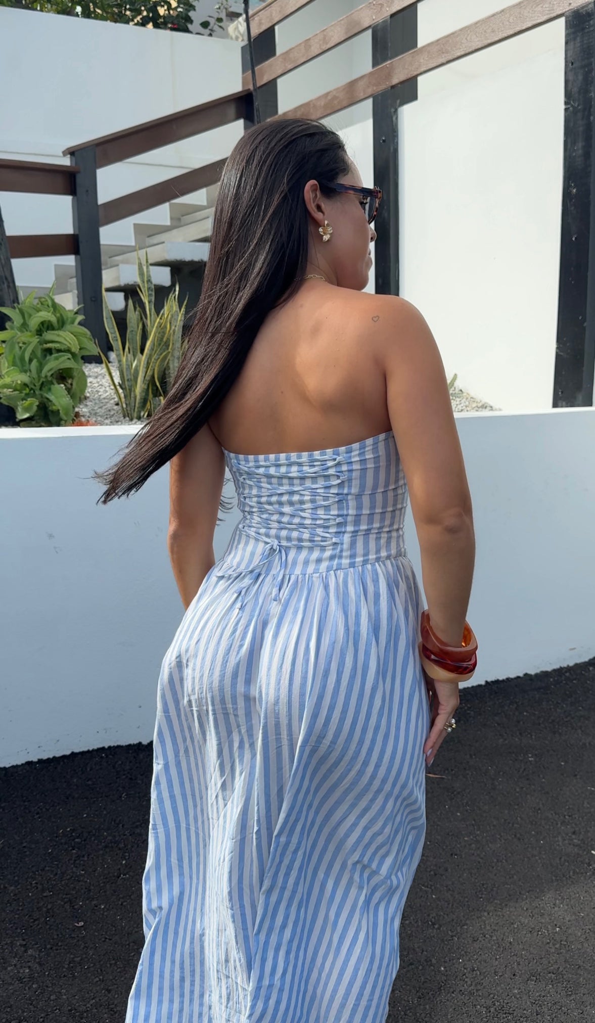 Blue Stripe Maxi