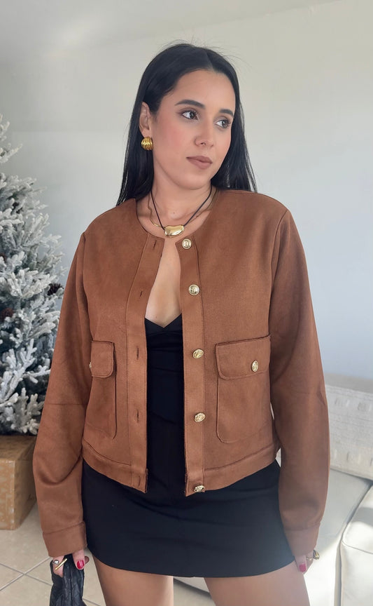 Brown Suede Jacket