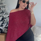 Burgundy Poncho