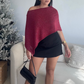 Burgundy Poncho