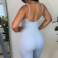 Baby Blue Flare Jumpsuit