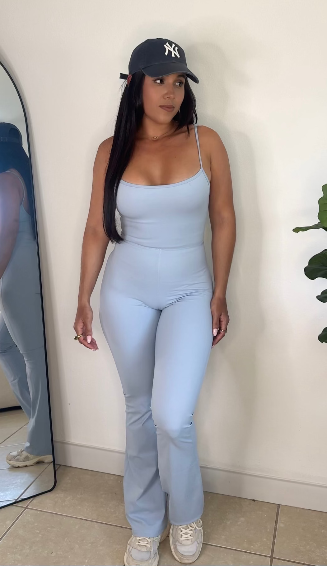 Baby Blue Flare Jumpsuit