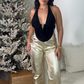Gold Metallic Pants