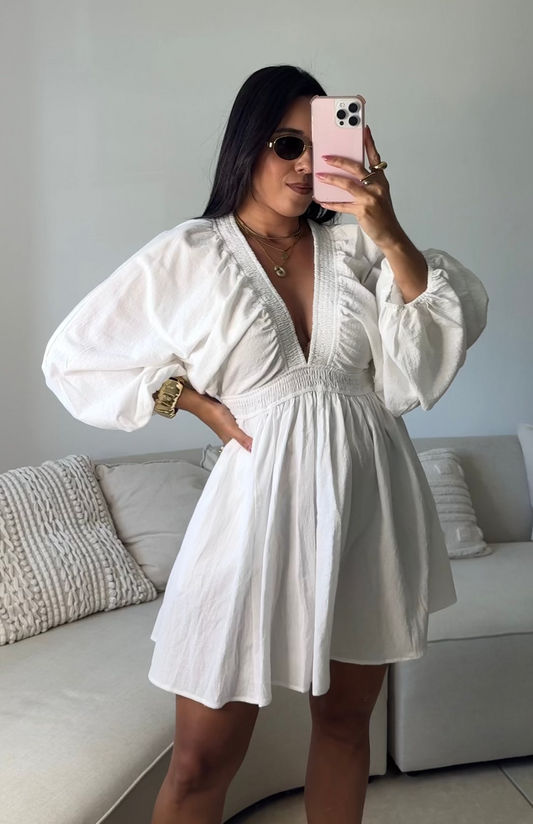 Bohemian White Dress