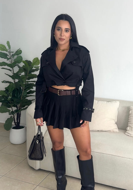 Belted Mini Skort