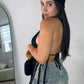 Black Crochet Fringe Top