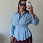 Blue Poplin Shirt